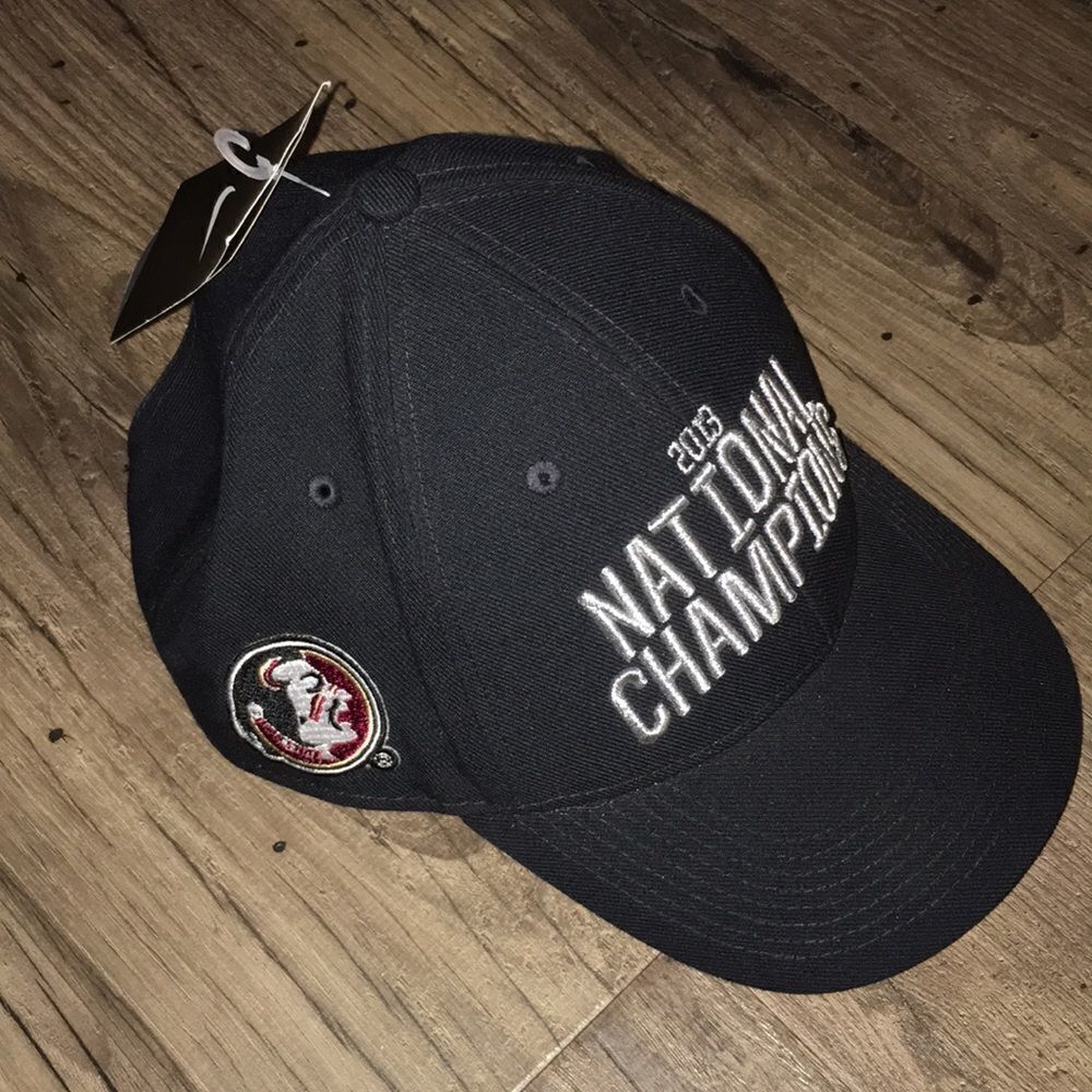 2013 Black New Florida State FSU Seminoles National NCAA Football Champions Cap
